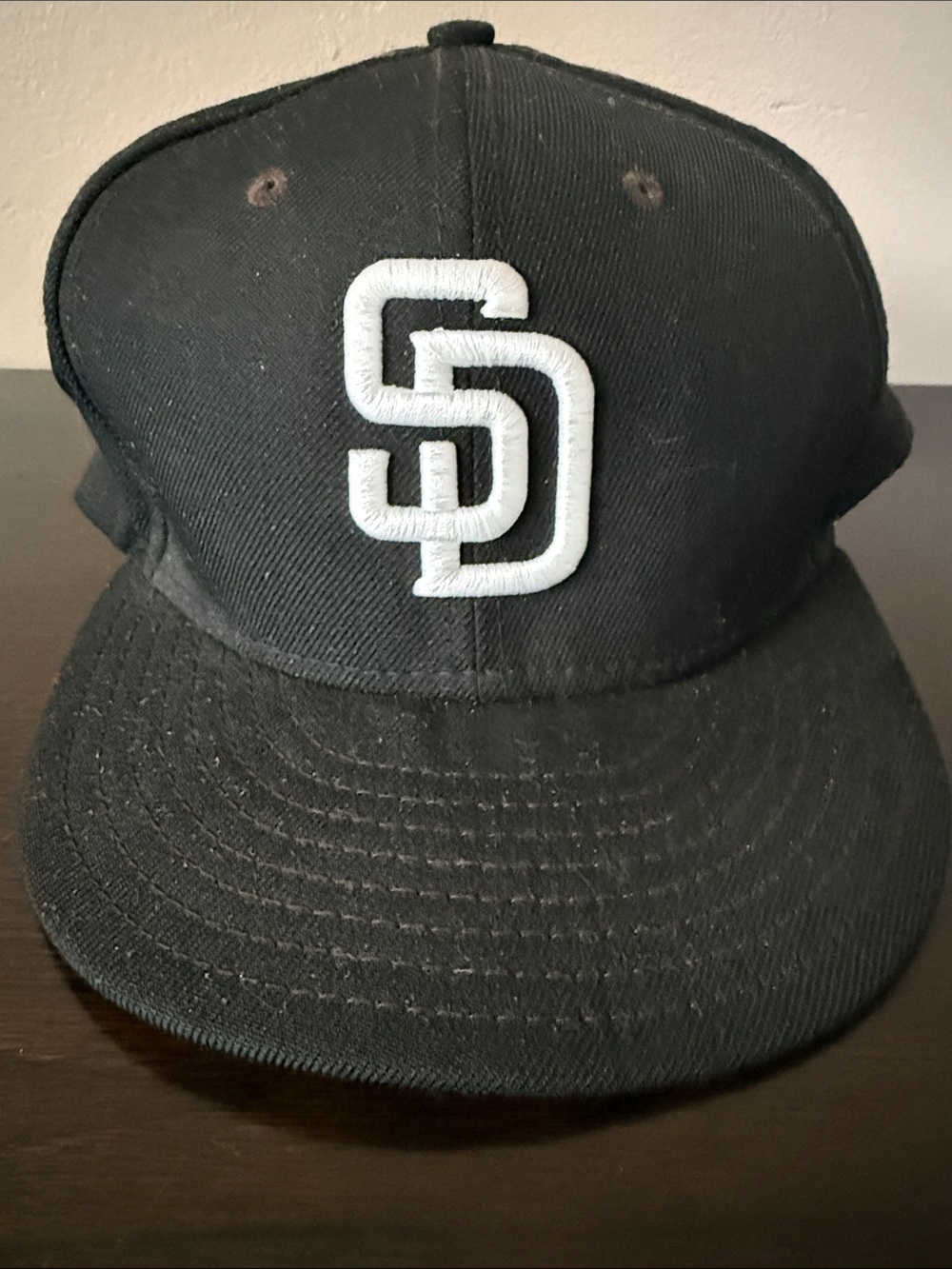 New Era San Diego Padres Black Fitted Hat 7-3/4